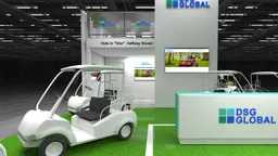 30x50 Island booth design by Reaction Space